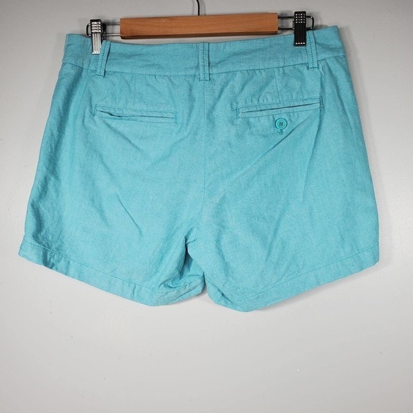 J. Crew Chino City Fit Shorts Turquoise Size 6 - Picture 4 of 9